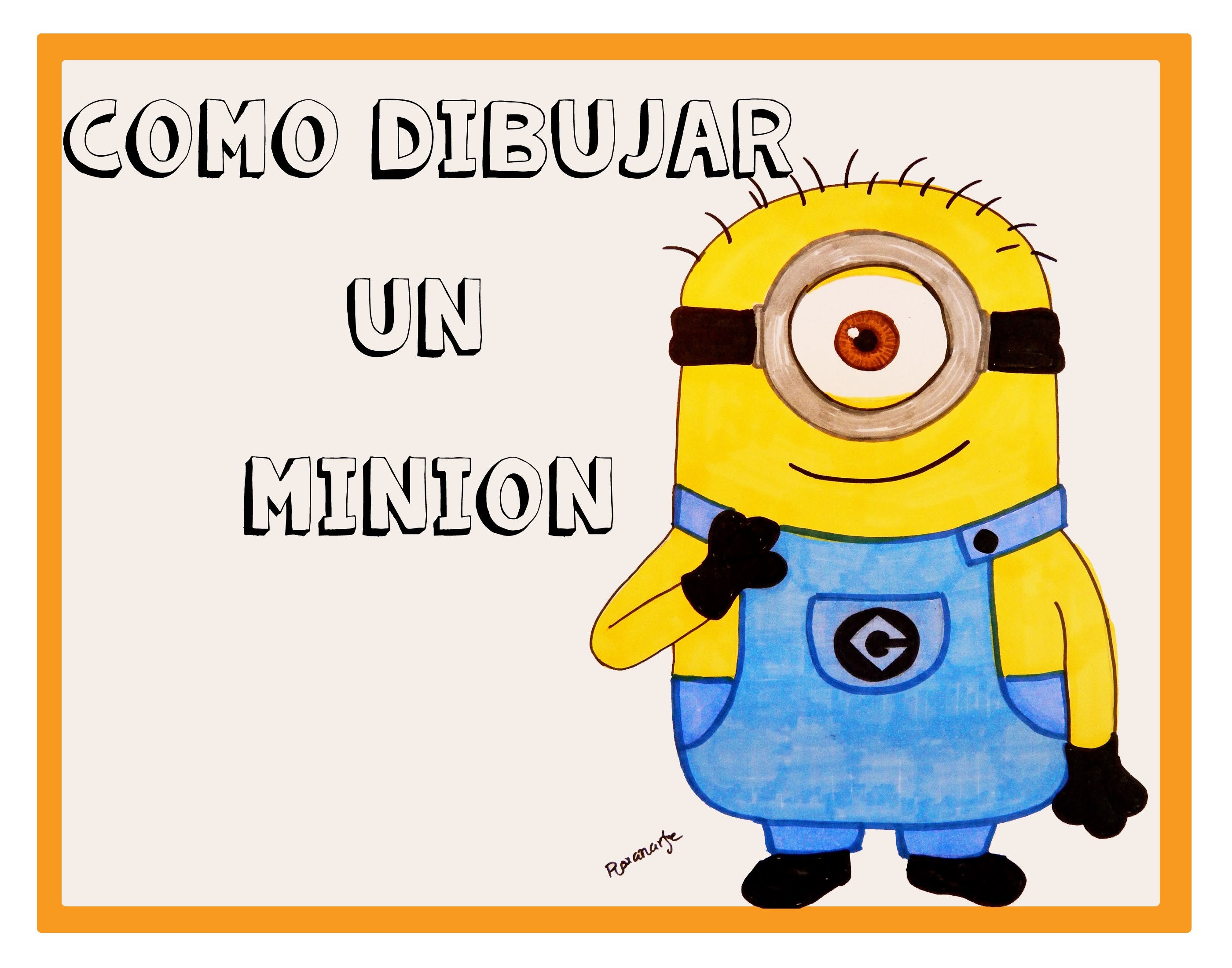 Como dibujar un Minion FACIL - YouTube