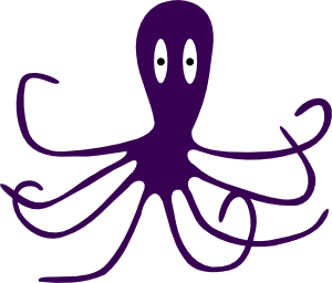 Octopus clip art Free Vector