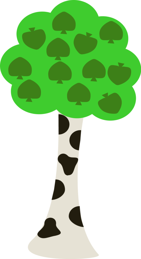 birch tree - vector Clip Art