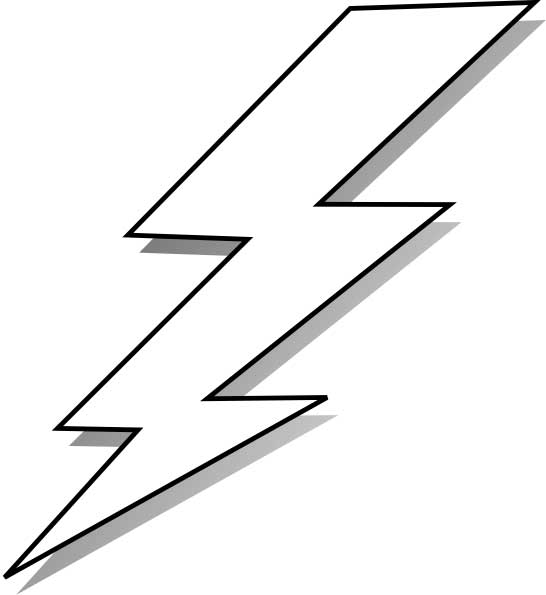 Lightning Bolt Outline | Free Download Clip Art | Free Clip Art ...