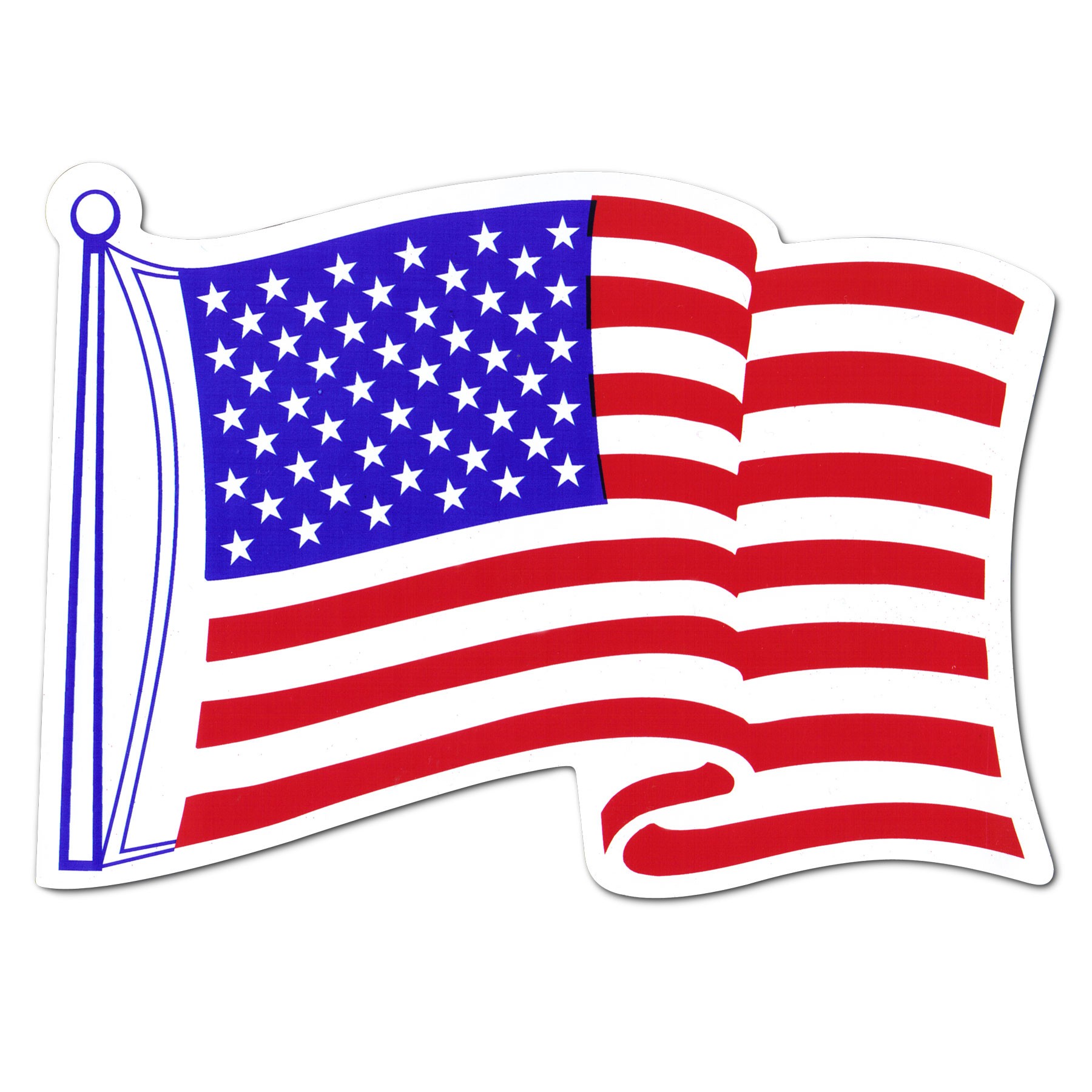 Us flag mexian flag clipart