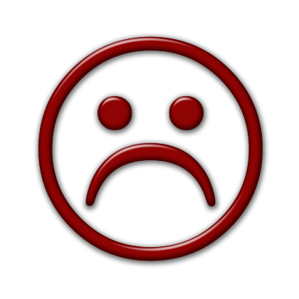 Red Unhappy Face - ClipArt Best