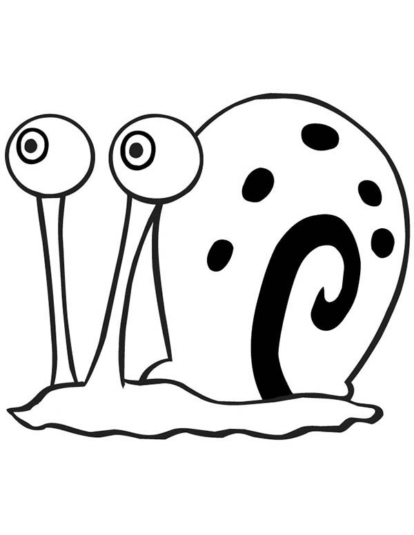 Gary the Snail Coloring Pages | Color Luna