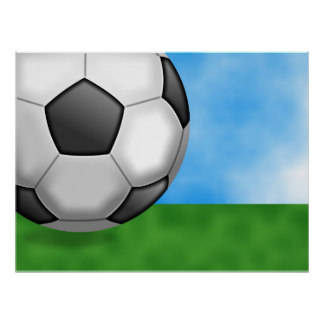 Soccer Background Posters | Zazzle