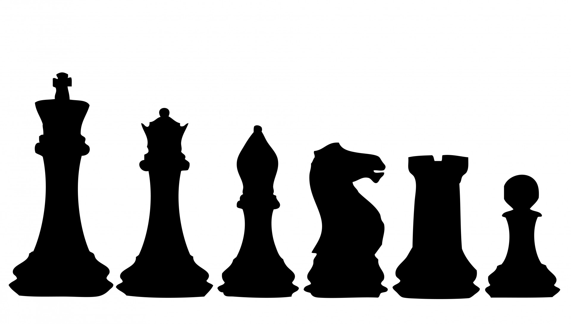 Chess clipart black and white