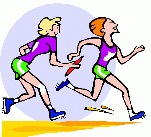 Relay race clipart free