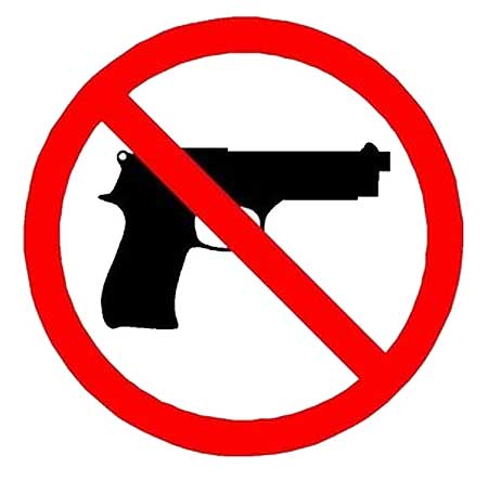 Say No To Guns Clipart