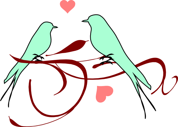 Clipart of love birds