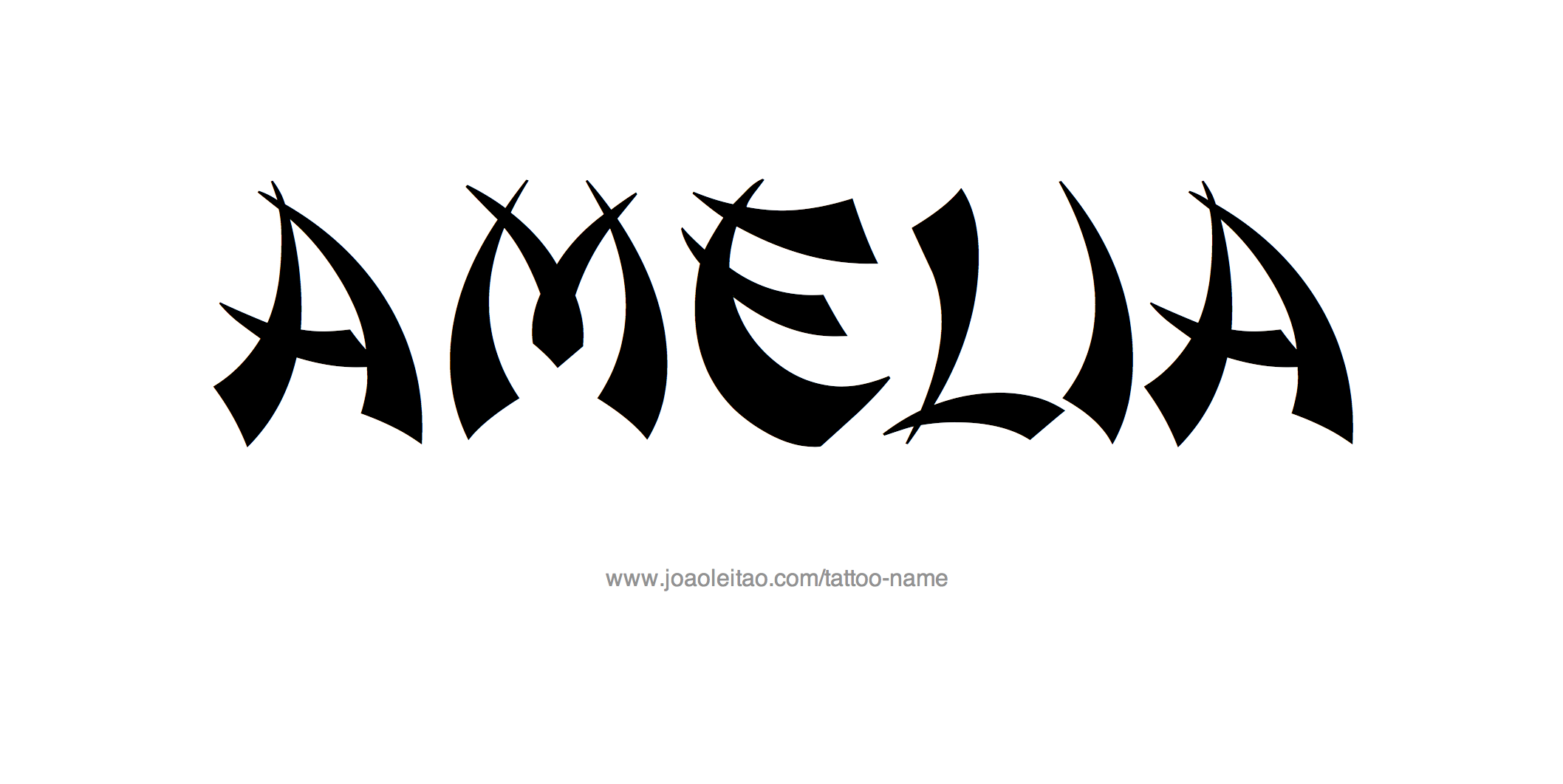 Amelia Name Tattoo Designs