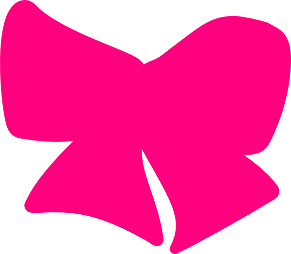 Pink Hair Bow Clip Art - vector clip art online ...