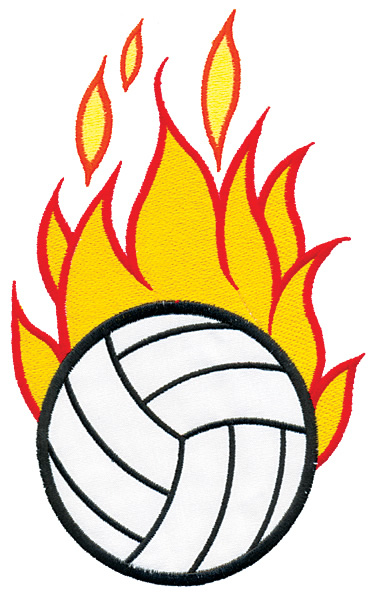 Best Flaming Volleyball Clipart #28346 - Clipartion.com