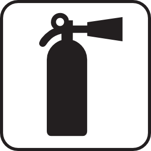 Fire Extinguisher White Clip Art - vector clip art ...