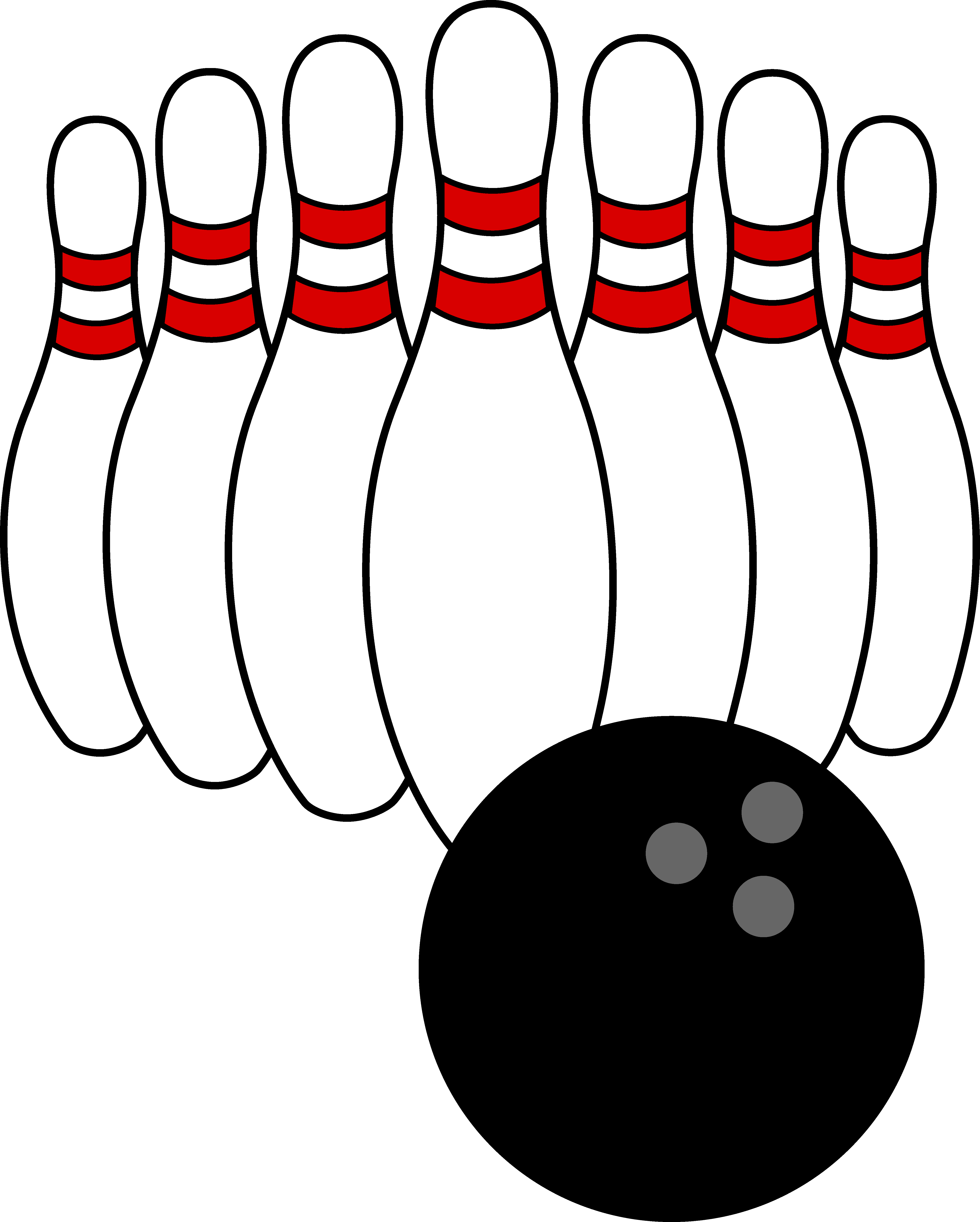 Bowling alley clipart free