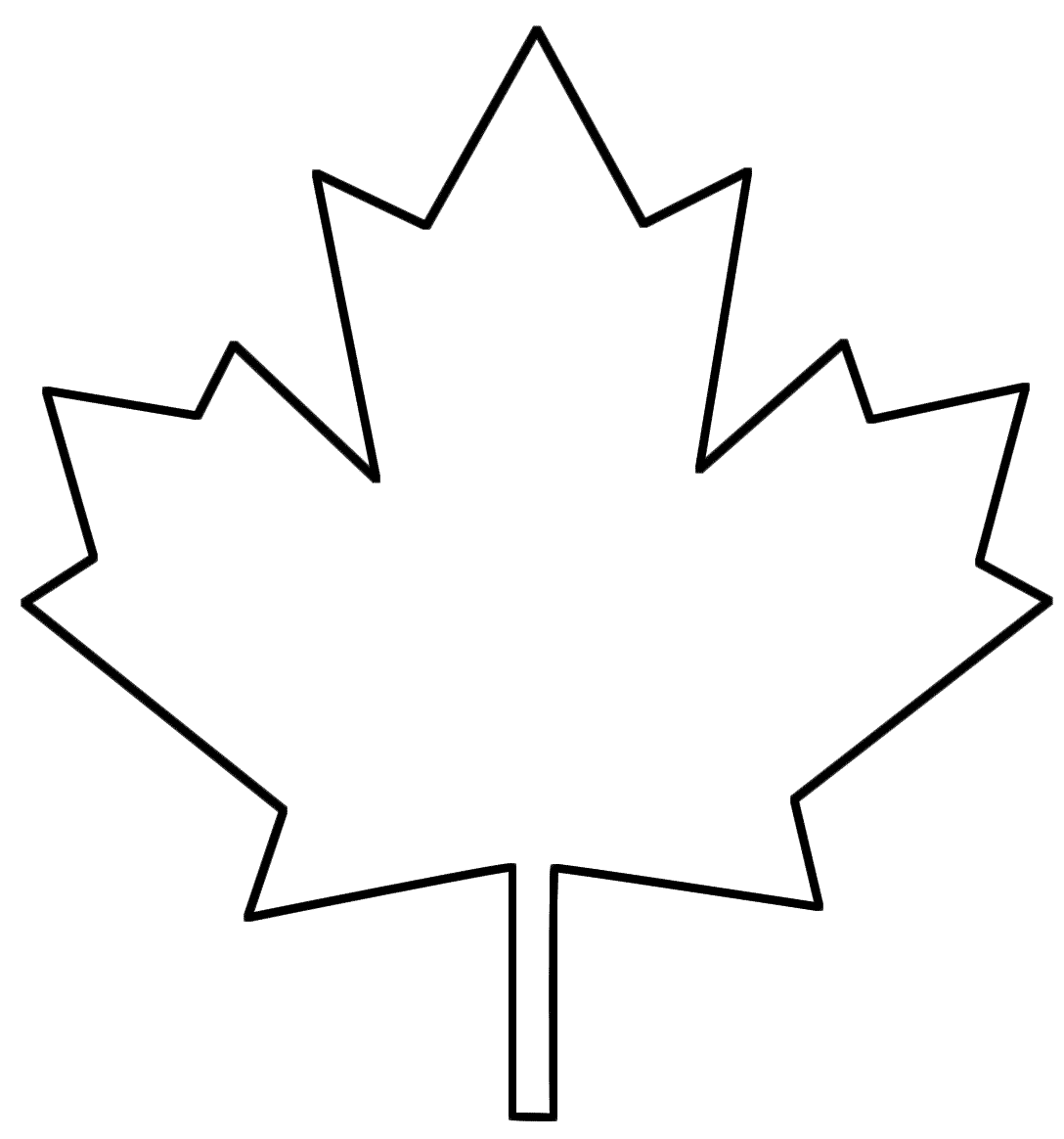 canadian flag outline