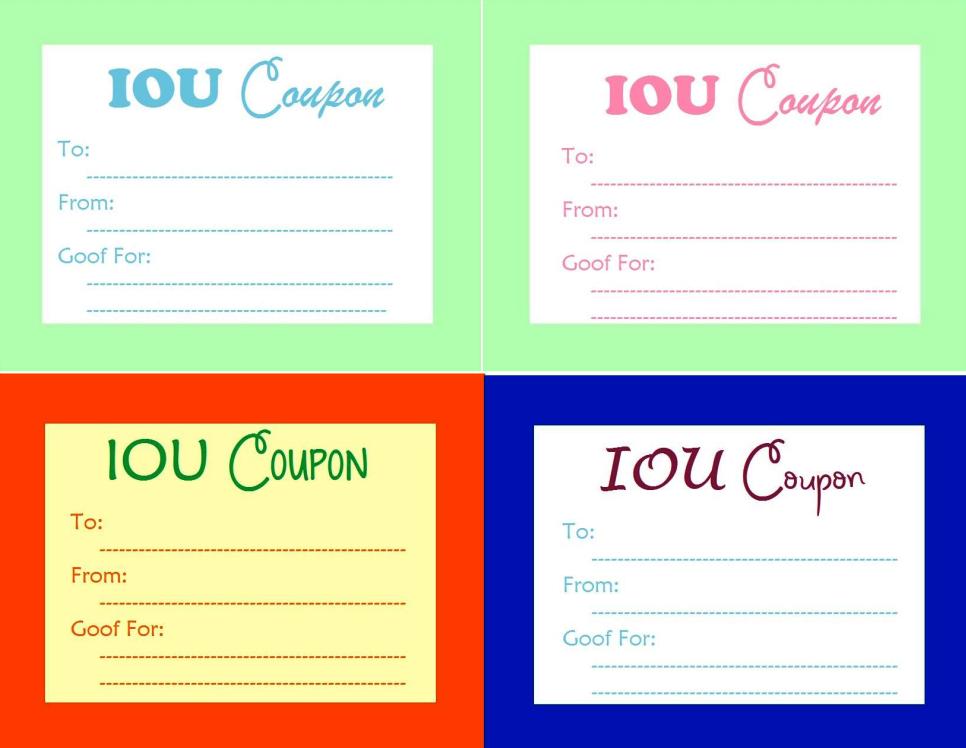 Free Iou Template Download