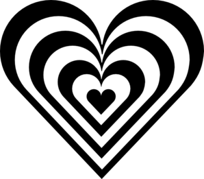 Zebra Heart clip art - vector clip art online, royalty free ...