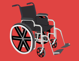 Wheelchair clip art - vector clip art online, royalty free ...