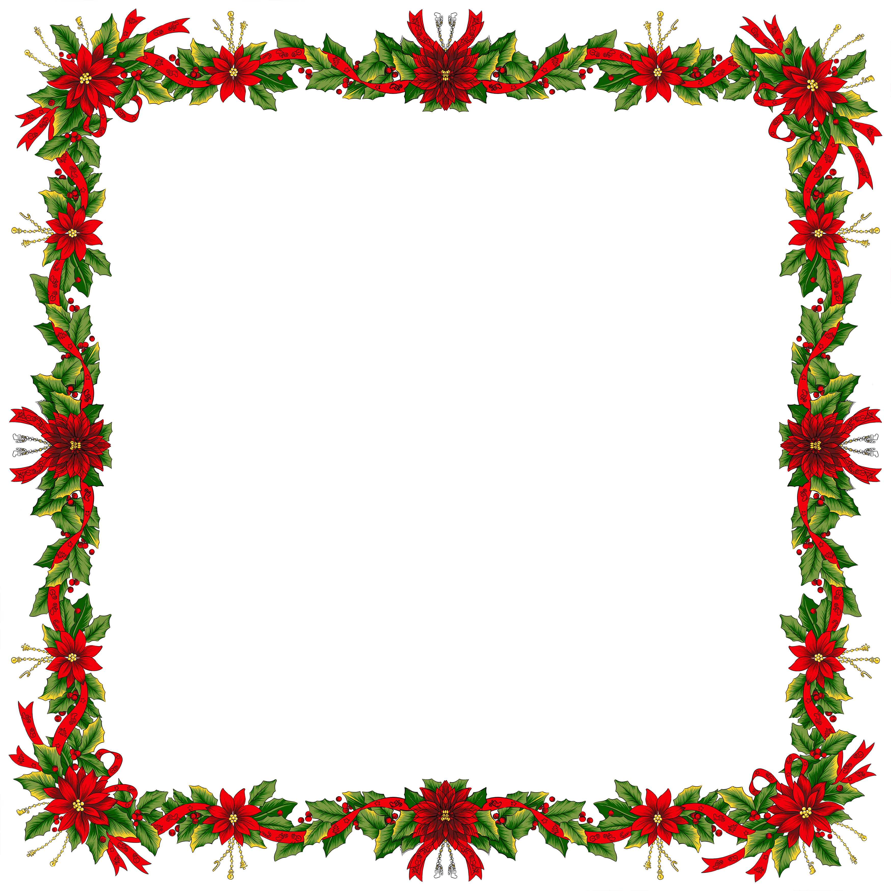 Large Christmas Transparent PNG Photo Frame - ClipArt Best - ClipArt Best