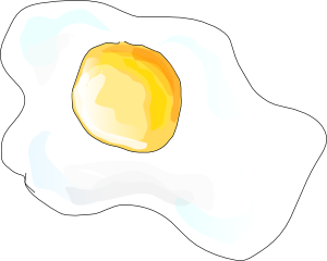 Fried Eggs clip art Free Vector / 4Vector