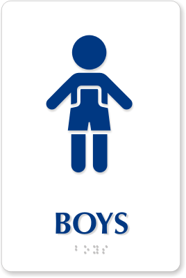 Boys Bathroom Signs - ClipArt Best