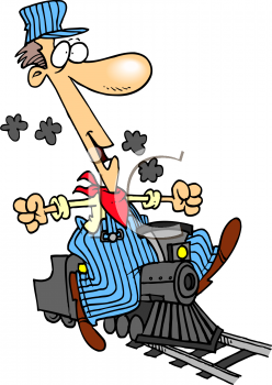 Railroad engineer clipart