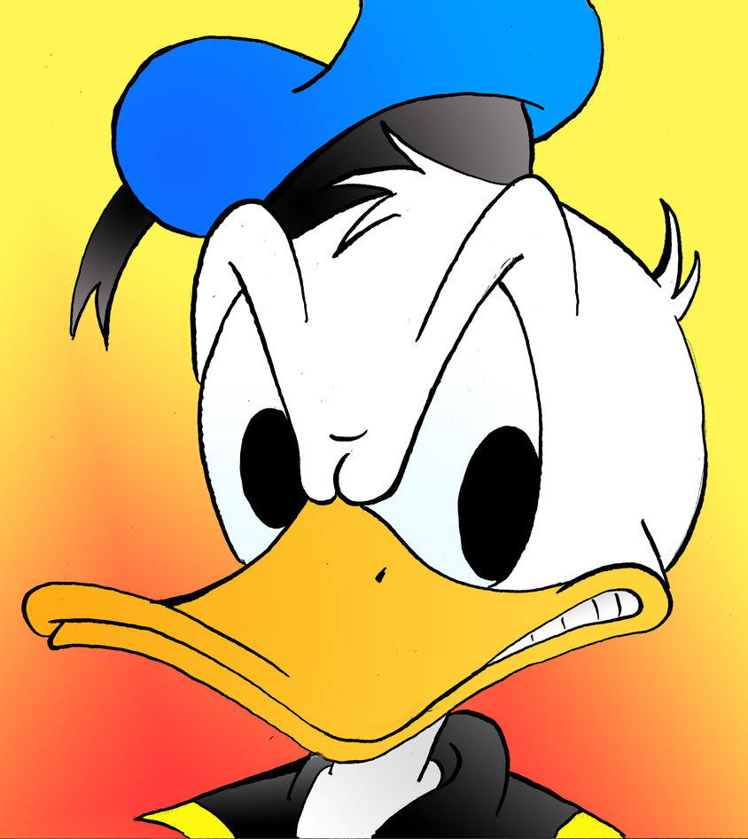 Donald Duck Angry Face - wallpaper.