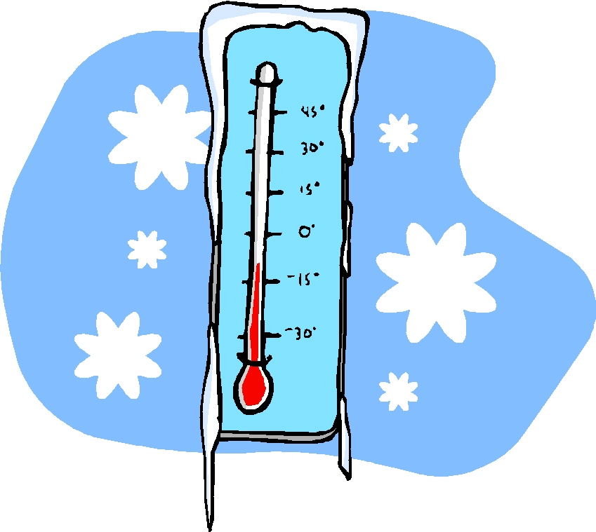Thermometer clip art cold