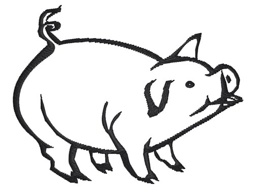 Pig Outline | Free Download Clip Art | Free Clip Art | on Clipart ...