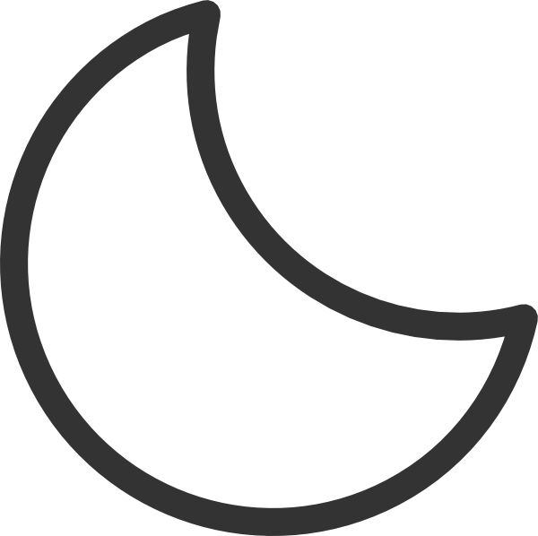 Crescent moon clip art