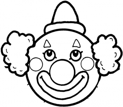 cartoon clown face