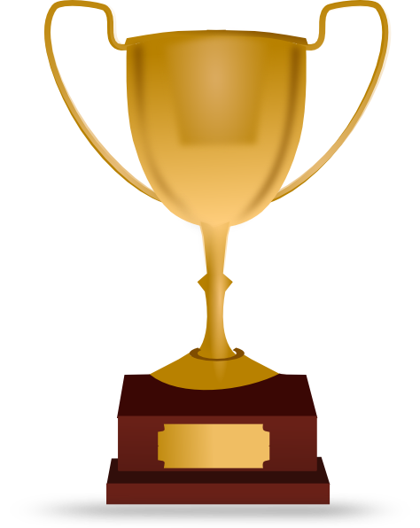 Soccer trophy clipart