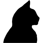 Cat Head Silhouette - ClipArt Best