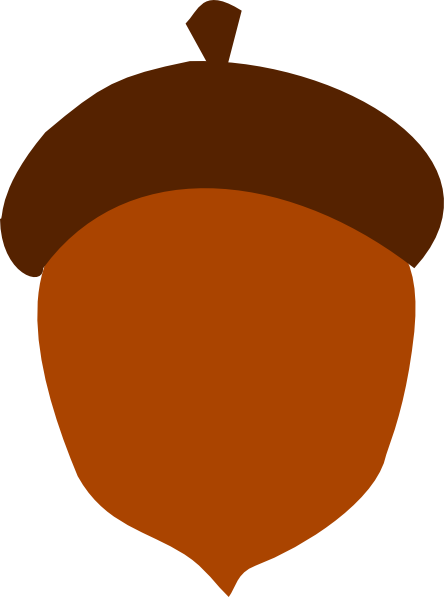 Clipart images of acorn