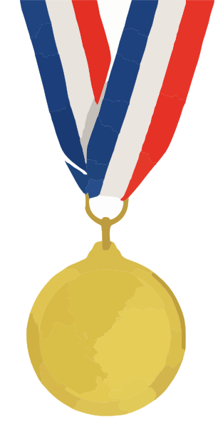 Olympic gold medal clipart