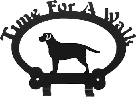 Labrador Retriever Dog Silhouette Leash Rack -