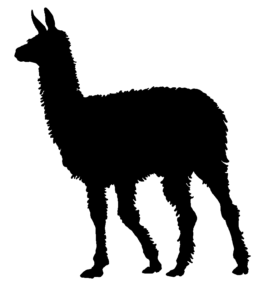 Llama Outline - ClipArt Best