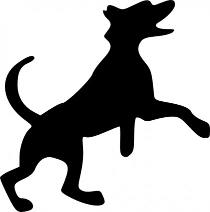 Dog outline clip art