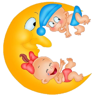 Baby moon clipart