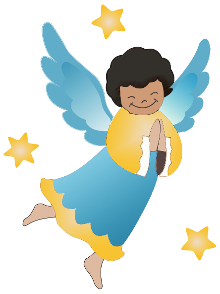 Angel christmas background clipart