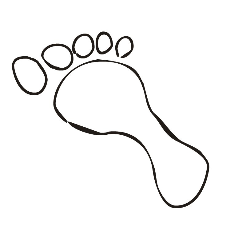 Footprint Outline Clip Art Clipart Best
