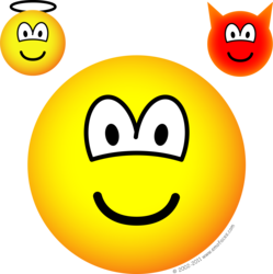 Angel Devil Smiley Faces - ClipArt Best