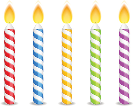 Birthday candles clipart