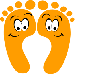 Foot orange happy feet clip art at vector clip art image #28018