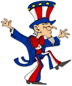 4th of july clipart animated