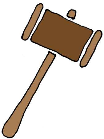 Court Mallet Clipart