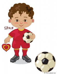 Cartoon, Soccer players and Soccer