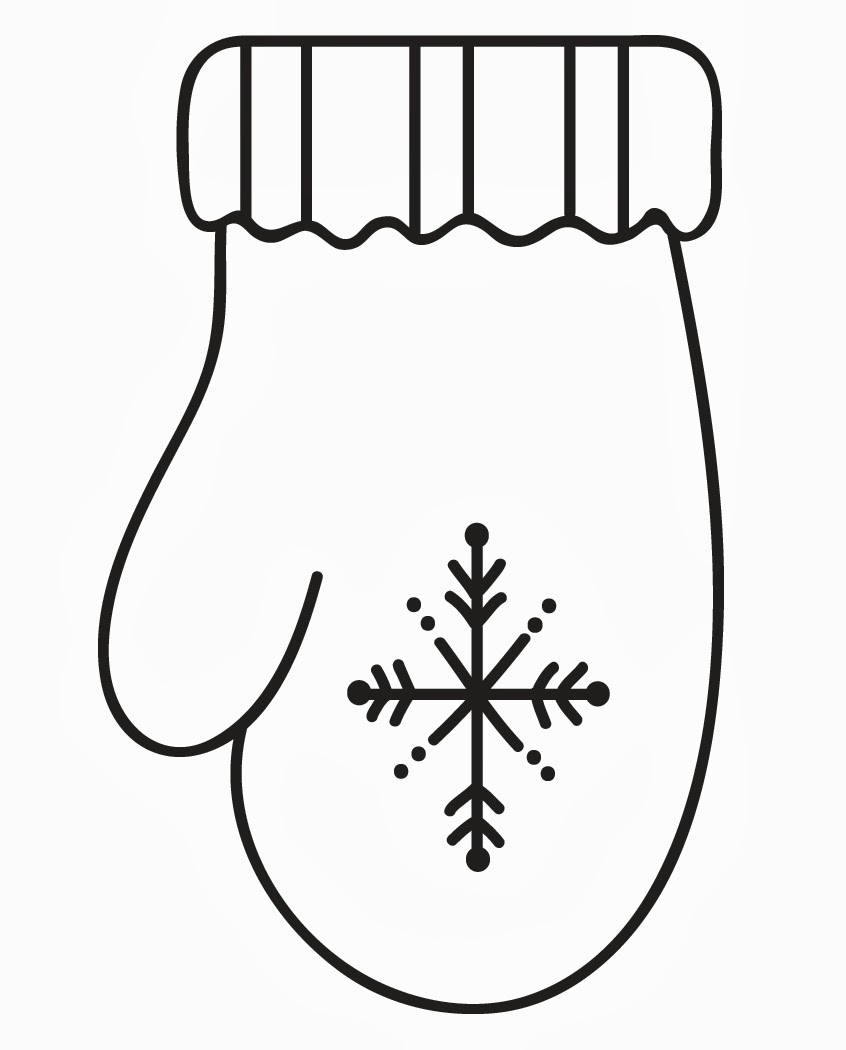 Coloring Pages Of Mittens And Gloves | Coloring Pages