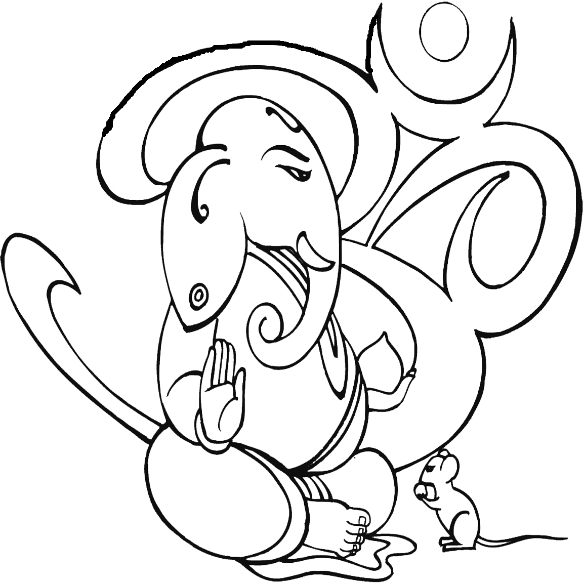 Ganesh Line Drawing