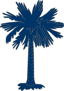 South Carolina Flag Palmetto With No Moon Clip Art ...