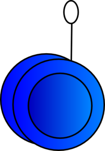 Yo-yo Blue clip art - vector clip art online, royalty free ...
